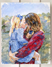 Load image into Gallery viewer, Original painting of mother and child - 16 x 20
