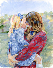 Load image into Gallery viewer, Original painting of mother and child - 16 x 20
