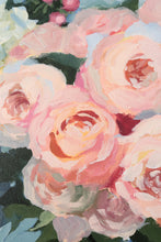 Load image into Gallery viewer, Lemon Tea No. 3 - 18 x 24 original painting of vintage tea set, flowers, and lemons
