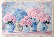 No. 481 - 24 x 36 original painting of five bouquets in chinoiserie vases