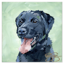 Load image into Gallery viewer, Black Lab, a fine art print on paper
