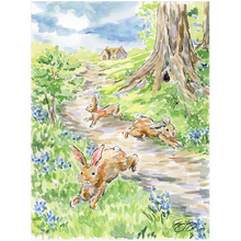 Load image into Gallery viewer, Baby Farm Animals: Bunnies, a fine art print on paper
