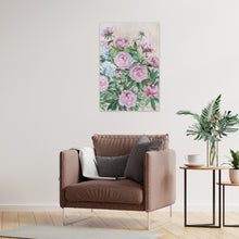 Load image into Gallery viewer, No. 398, pink peonies chinoiserie floral fine art print on paper
