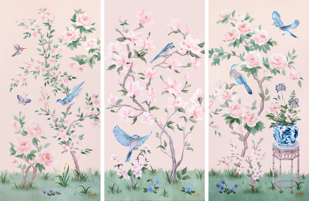 April, May, and June - set of three 15 x 30 prints
