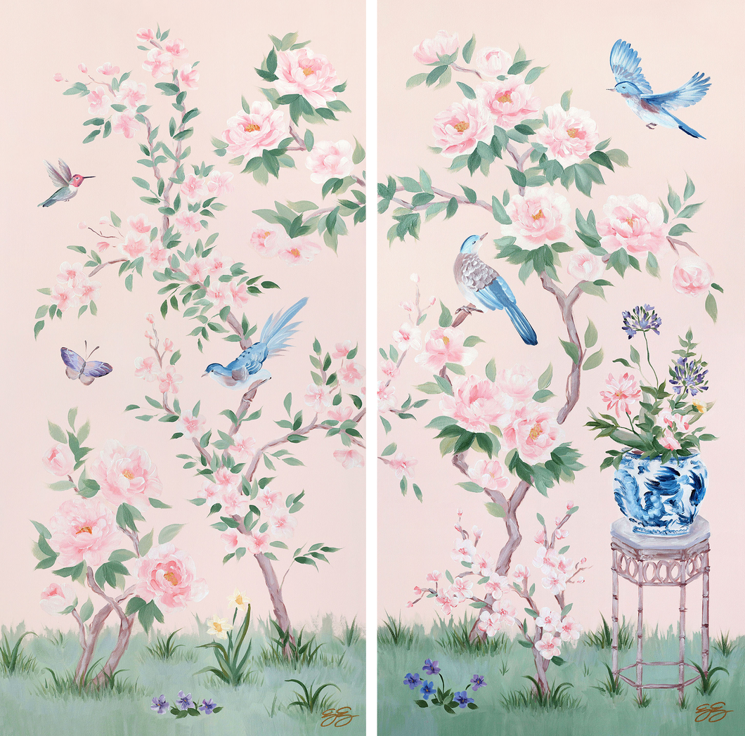 April & June - set of two 15 x 30 prints