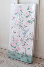 Load image into Gallery viewer, April ivory chinoiserie - 10 x 20 canvas wrap
