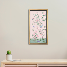 Load image into Gallery viewer, April, a pink chinoiserie canvas wrap, available framed
