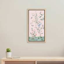Load image into Gallery viewer, April, a pink chinoiserie canvas wrap, available framed
