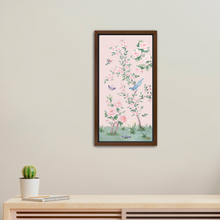 Load image into Gallery viewer, April, a pink chinoiserie canvas wrap, available framed
