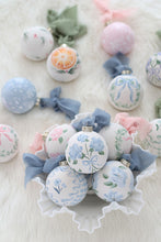 Load image into Gallery viewer, Blue hydrangea hand-painted ornament
