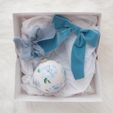 Load image into Gallery viewer, Delora Velvet Bow, French Blue, from Grace and Grandeur Bow Co.

