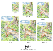 Load image into Gallery viewer, Baby Farm Animals: Bunnies, a fine art print on paper
