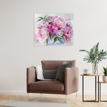 Load image into Gallery viewer, No. 388 Peonies in milk glass basket, a fine art print on paper
