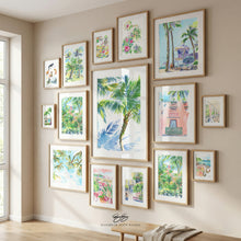 Load image into Gallery viewer, Palms and Shadows, a fine art print on paper

