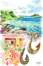 Load image into Gallery viewer, Views from the tour bus, a fine art print on paper
