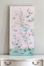 Load image into Gallery viewer, April, a pink chinoiserie canvas wrap, available framed
