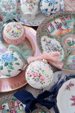 Load image into Gallery viewer, Pink vintage rose hand-painted ornament
