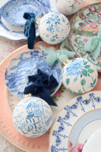 Load image into Gallery viewer, Pagoda blue and white hand-painted ornament
