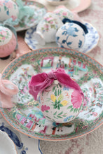 Load image into Gallery viewer, Chinoiserie rose Medallion hand-painted ornament
