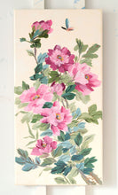 Load image into Gallery viewer, Chinoiserie painting of pink peonies, &quot;Eloise&quot; - 12 x 24
