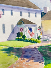 Load image into Gallery viewer, Waverly Mansion in springtime - 9 x 12 original watercolor painting
