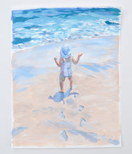 Load image into Gallery viewer, Baby&#39;s first steps on the beach - 11 x 14
