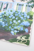 Load image into Gallery viewer, Cape house with blue hydrangea - 9 x 12
