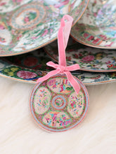 Load image into Gallery viewer, Rose medallion chinoiserie acrylic ornament
