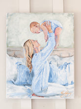Load image into Gallery viewer, Original painting of mother and baby - 16 x 20
