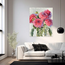 Load image into Gallery viewer, No. 401 Dahlia bouquet 3, a fine art print on paper
