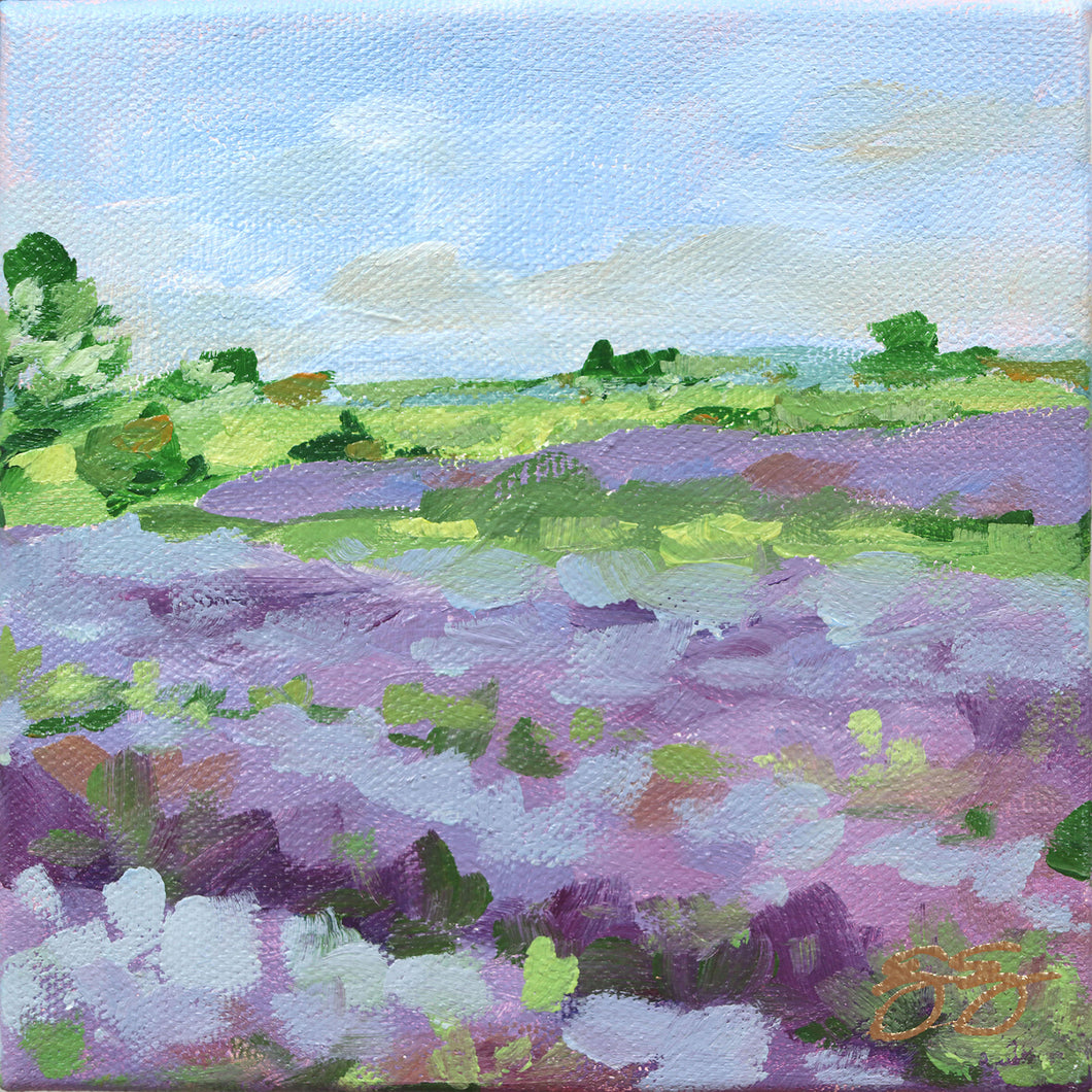 No. 154 Lavender Fields No. 2, a fine art print on paper