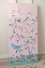 Load image into Gallery viewer, May pink chinoiserie - 15 x 30 canvas wrap

