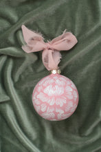 Load image into Gallery viewer, Pink peony hand-painted, one of a kind ornament
