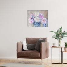 Load image into Gallery viewer, No. 395 Peonies in blue and white dragon vase, a fine art print on paper
