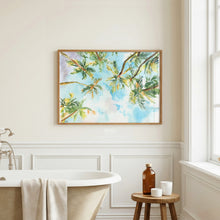 Load image into Gallery viewer, Palms at Sunset, a fine art print on paper
