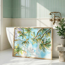 Load image into Gallery viewer, Palms at Sunset, a fine art print on paper
