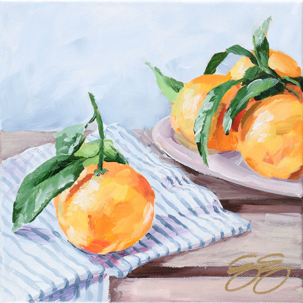 No. 265 Quiet Riches, a fine art print on paper of oranges