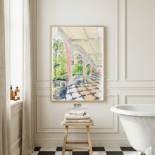 Load image into Gallery viewer, Royal Hawaiian Lanai, a fine art print on paper
