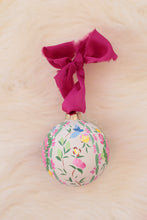 Load image into Gallery viewer, Chinoiserie bird rose medallion hand-painted ornament
