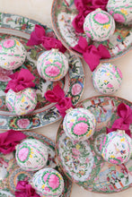 Load image into Gallery viewer, Chinoiserie bird rose medallion hand-painted ornament
