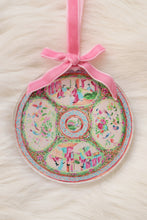 Load image into Gallery viewer, Rose medallion chinoiserie acrylic ornament
