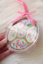 Load image into Gallery viewer, Rose medallion chinoiserie acrylic ornament
