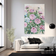 Load image into Gallery viewer, No. 398, pink peonies chinoiserie floral fine art print on paper
