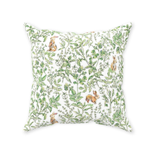 Load image into Gallery viewer, Bunny green toile pillow cover - 20 x 20
