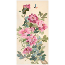 Load image into Gallery viewer, Eloise, a chinoiserie fine art print of pink peonies and butterfly
