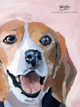 Load image into Gallery viewer, Beagle canvas wrap, available framed
