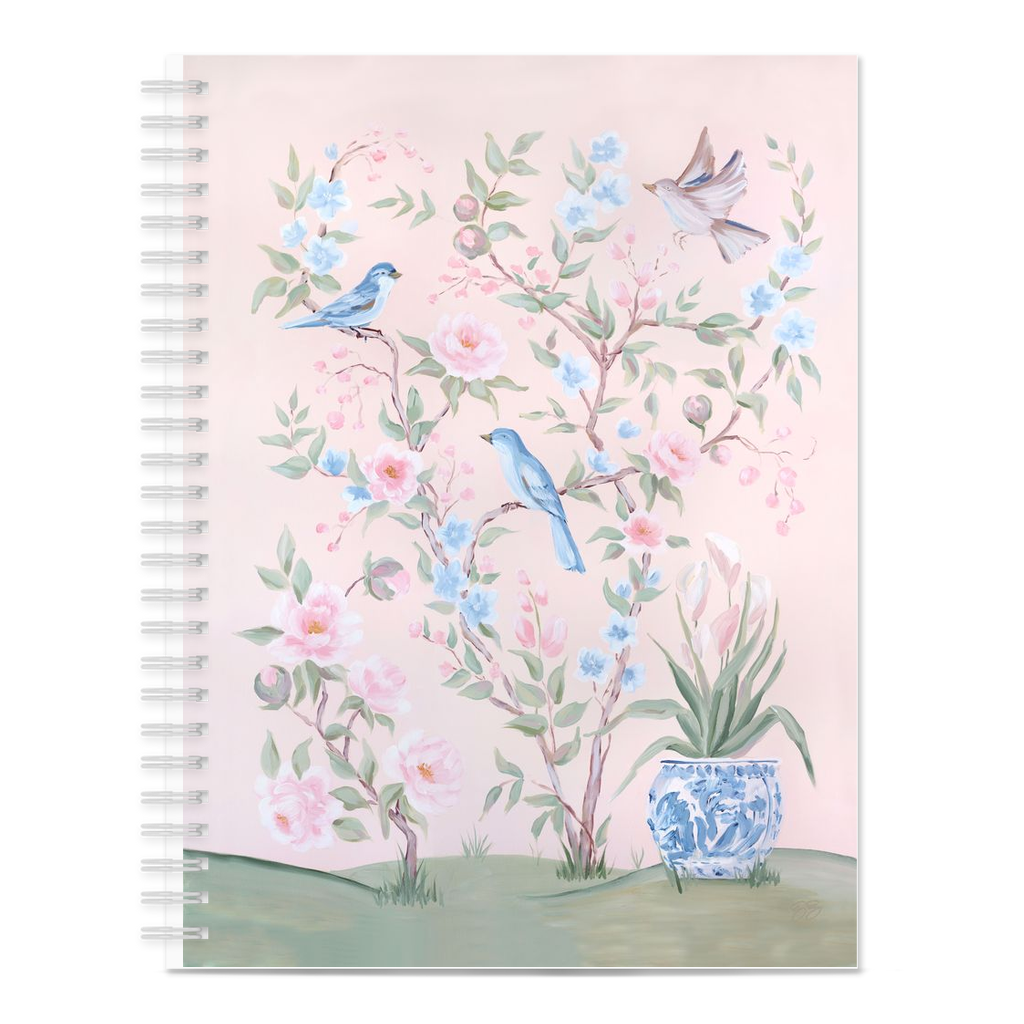 Blush Chinoiserie No. 2 notebook