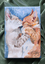 Load image into Gallery viewer, Cats sleeping nose to nose - 5 x 7
