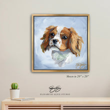 Load image into Gallery viewer, Cavalier King Charles Spaniel canvas wrap, available framed
