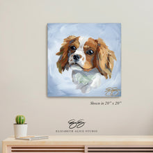 Load image into Gallery viewer, Cavalier King Charles Spaniel canvas wrap, available framed
